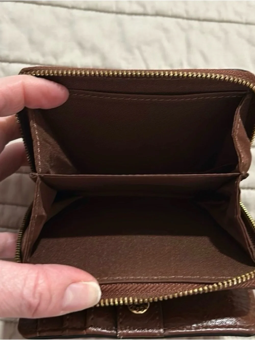 Fossil Tan Leather Crossbody with Matching Wallet Set